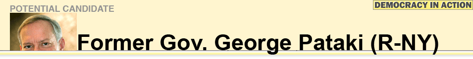 george pataki header graphic