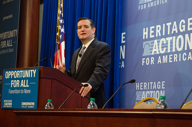 photo 1 of ted cruz at heritage foundation action conservative policy summit
