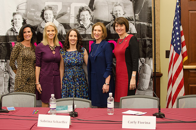 photo 5 of carly fiorina participating in war no more panel
