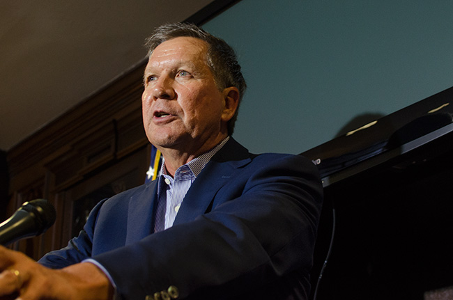 photo 1 of gov. john kasich at july 7, 2015 media availability at rnc headquarters