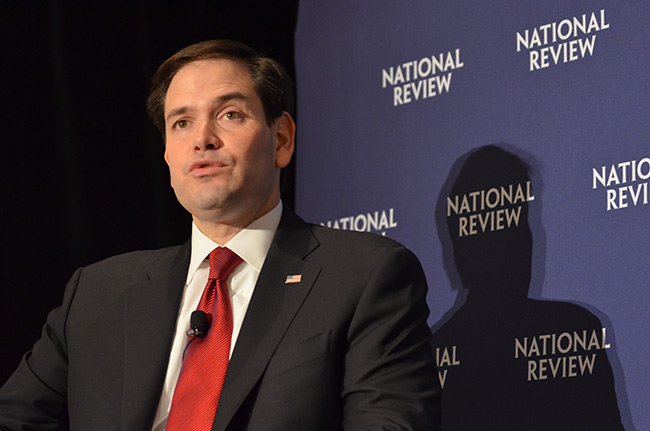 photo 1 of sen. marco rubio at national review institute's 2015 ideas summit