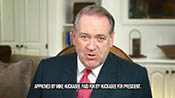screen grab from huckabee ad