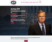 web site grab for Jeb News 2016 by Spalding Group