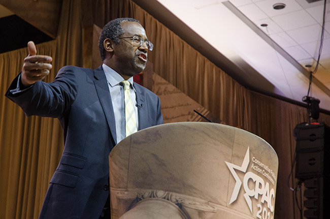 photo of Dr. Ben Carson at CPAC 2014