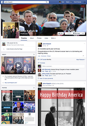john kasich facebook page