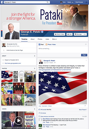 george pataki facebook page
