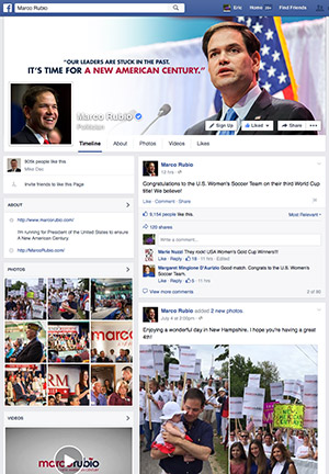 marco rubio facebook page