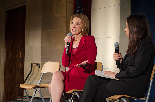 photo of carly fiorina at reboot congress