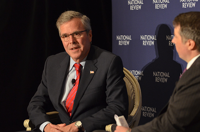 photo 1 of jeb bush at national review institutes' ideas summit