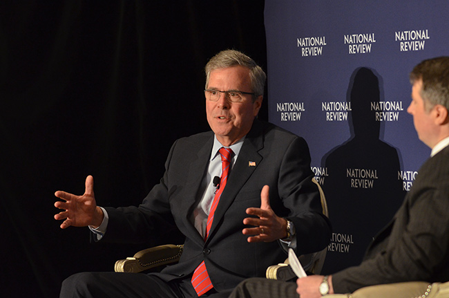 photo3 of jeb bush at national review institutes' ideas summit