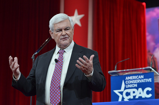 photo 2 of newt gingrich at cpac 2015