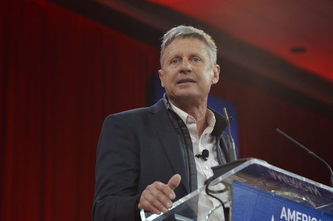 photo 3 of former gov. gary johnson at cpac 2015