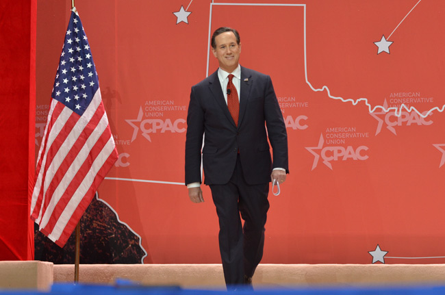 photo 2 of former sen. rick santorum at cpac 2015