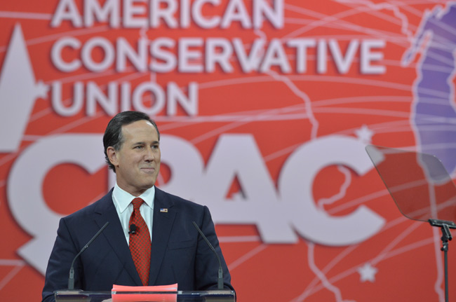 photo 3 of former sen. rick santorum at cpac 2015