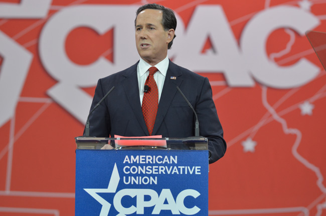 photo 4 of former sen. rick santorum at cpac 2015