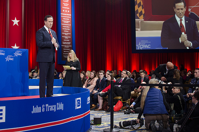 photo 7 of former sen. rick santorum at cpac 2015