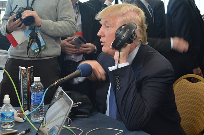 photo 1 of donald trump doing interviews at cpac 2015