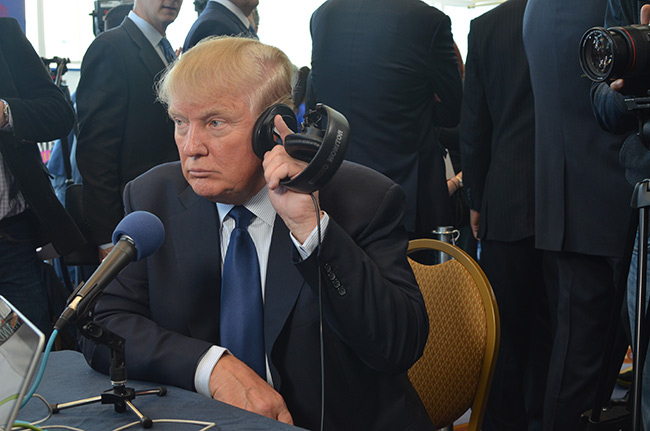 photo 3 of donald trump doing interviews at cpac 2015