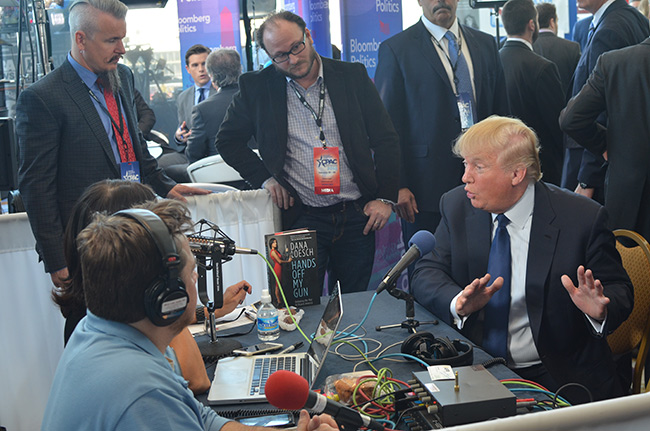 photo 6 of donald trump doing interviews at cpac 2015