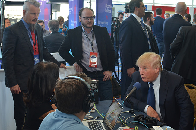 photo 7 of donald trump doing interviews at cpac 2015