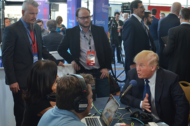 photo 8 of donald trump doing interviews at cpac 2015