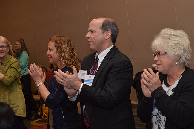 photo of Jim Burn and Diane Bowman at the DNC 2015 Winter Meeting