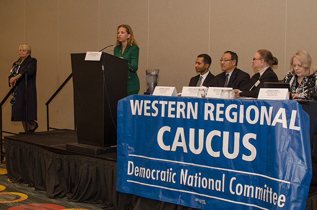 photo 5 of Debbie Wasserman Schultz at the DNC 2015 Winter Meeting