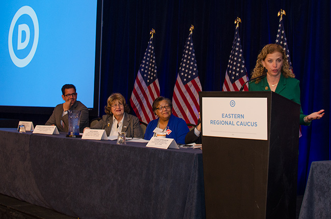 photo 6 of Debbie Wasserman Schultz at the DNC 2015 Winter Meeting