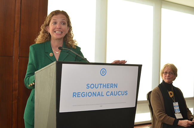 photo 7 of Debbie Wasserman Schultz at the DNC 2015 Winter Meeting