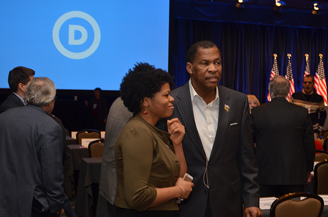 photo 2 of scenes from before the start of the second general session of the DNC winter meeting