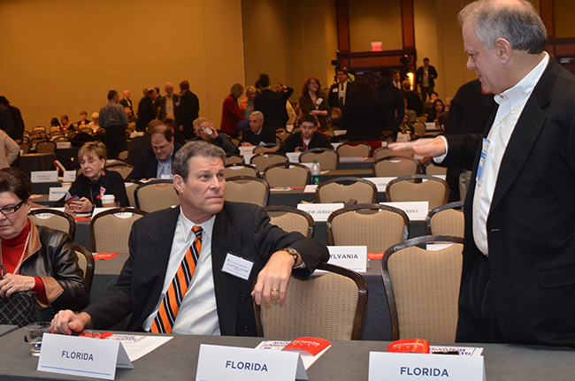 photo 7 of scenes from before the start of the second general session of the DNC winter meeting