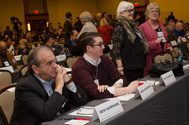 photo 8 of scenes from before the start of the second general session of the DNC winter meeting