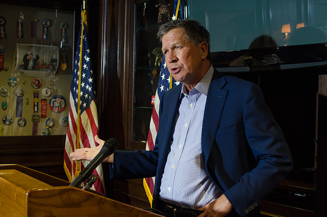 photo 2 of gov. john kasich at july 7, 2015 media availability at rnc headquarters