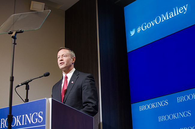 Photo 1 of Former Gov. Martin O'Malley Speaking on Data-Driven Government at the Brookings Institution