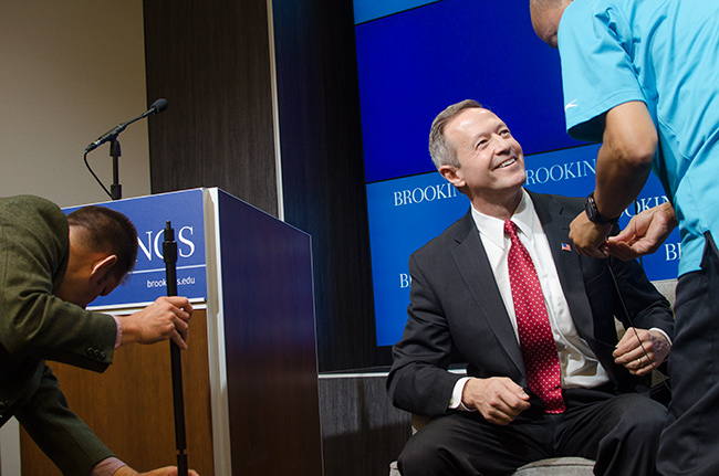 Photo 2 of Former Gov. Martin O'Malley Speaking on Data-Driven Government at the Brookings Institution