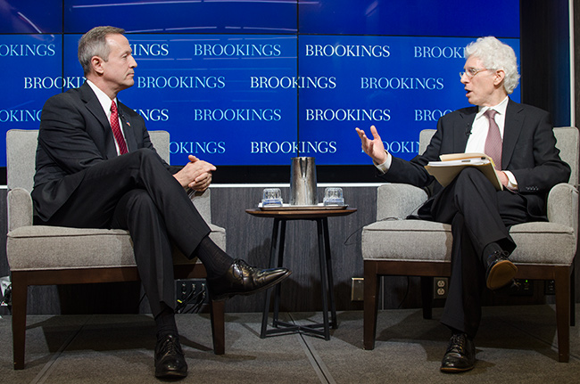 Photo 3 of Former Gov. Martin O'Malley Speaking on Data-Driven Government at the Brookings Institution