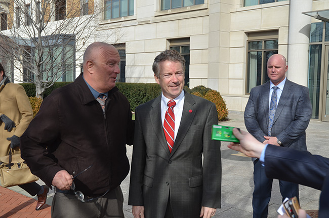 Photo 2 of Sen. Rand Paul after his speech at Heritage
Foundation Action's Conservative Policy
Summit