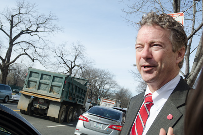 Photo 4 of Sen. Rand Paul after his speech at Heritage
Foundation Action's Conservative Policy
Summit