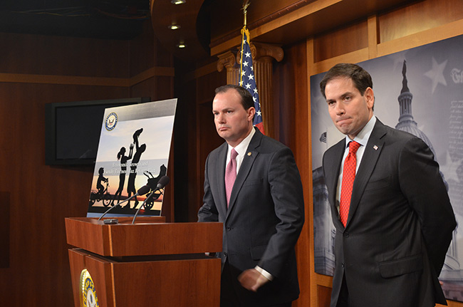 photo 5 of sens. mike lee and marco rubio introducing tax reform plan