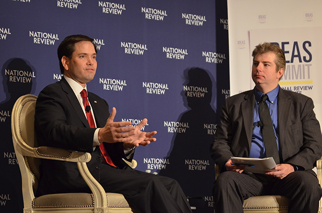 photo 4 of sen. marco rubio at national review institute's 2015 ideas summit