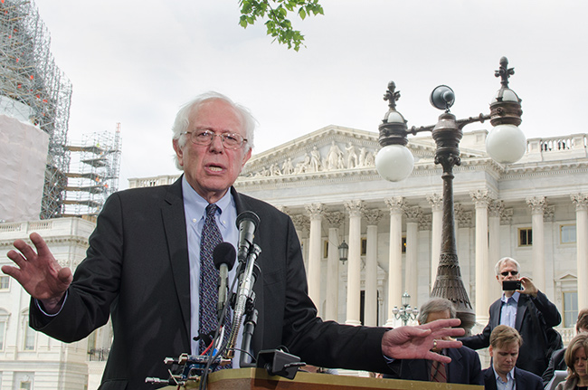 photo 1 of bernie sanders' press conference