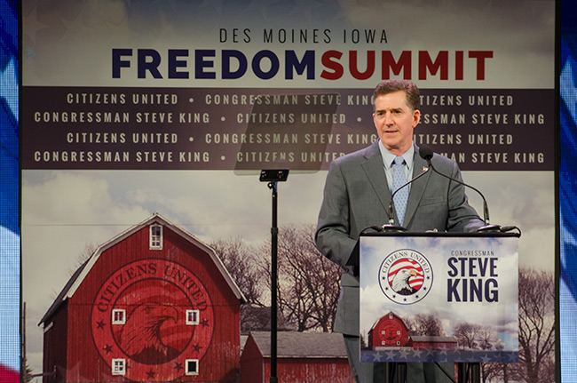 photo of Heritage Foundation President Jim DeMint speaking at the Iowa Freedom Summit