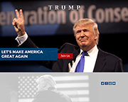 screen grab of trump exploratory committee website