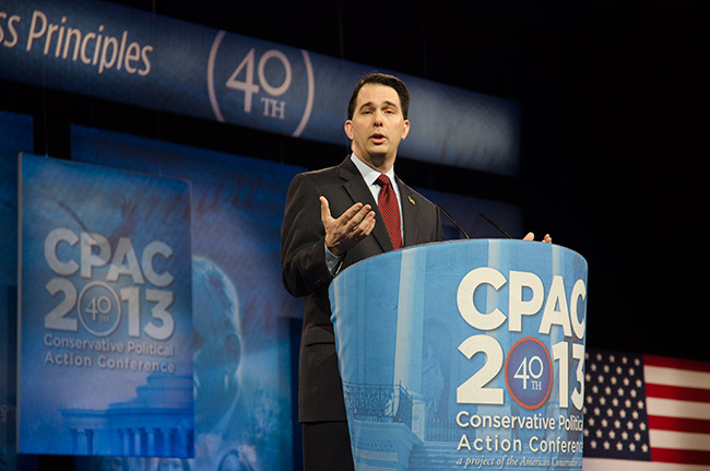 photo of Gov. Scott Walker at CPAC 2013