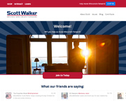 screen grab for Gov. Scott Walker's 2014 re-election campaign