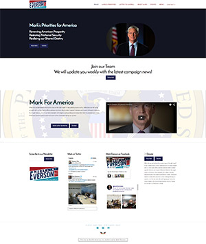 screen shot of markforamerica, inc. website (mark everson)