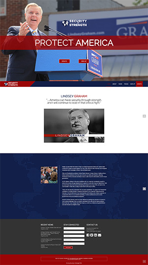 screen shot of security is strength website