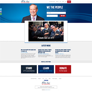 screen shot of we the people not washington website
