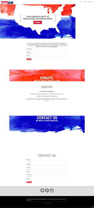 screen shot of working again pac website