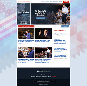 screen shot of uninitimidated pac website